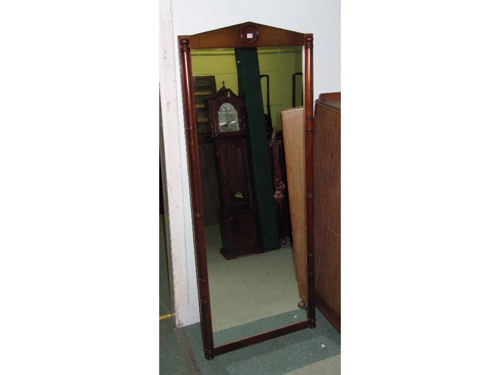 Appraisal: Mahogany framed dressing mirror