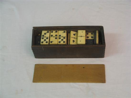 Appraisal: Set of th Century ebony dominoes