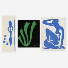 Appraisal: After Henri Matisse THREE WORKS lithograph lithograph in colors h