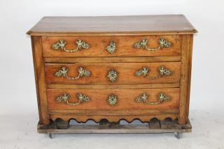 Appraisal: French Louis XIV drawer commode in walnut Late th century