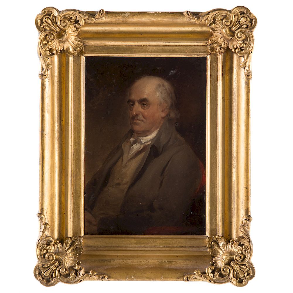 Appraisal: American School e th c Portrait of a Man oil