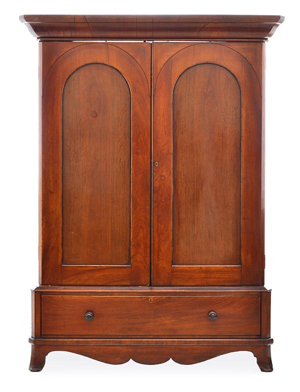 Appraisal: A TH CENTURY AUSTRALIAN CEDAR AND ROSE MAHOGANY TWO DOOR