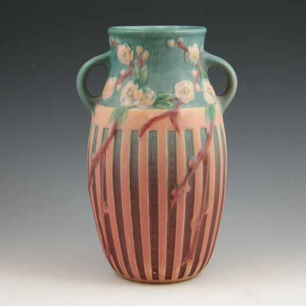 Appraisal: Roseville Cherry Blossom - '' handled vase in pink and