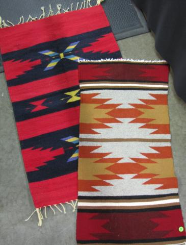 Appraisal: Two Native American Rugs including '' x '' rug with