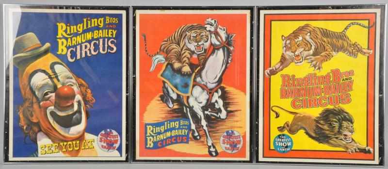 Appraisal: Lot of Barnum Bailey Circus Posters Description Nice grouping of