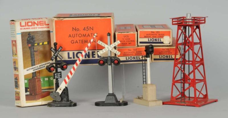 Appraisal: Lot of Assorted Lionel Catalogs Accessories Description Post-war Includes towers