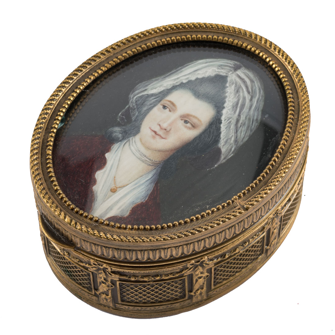 Appraisal: English School th century miniature portrait of Queen Charlotte -