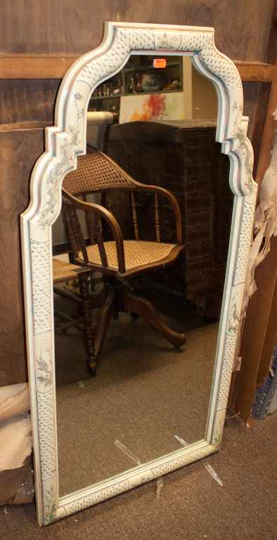 Appraisal: Painted wood mirror Estimate - No condition report supplied