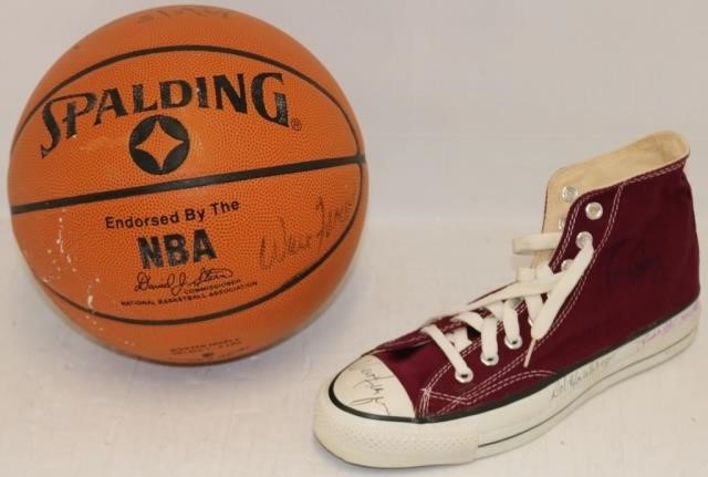 Appraisal: BOSTON CELTICS PC LOT TO INCLUDE A BASKETBALLSIGNED BY PISTOL