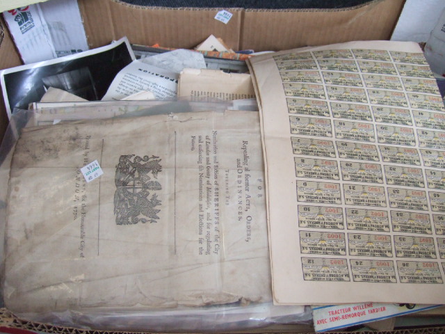 Appraisal: A quantity of ephemera including an ACT for the County