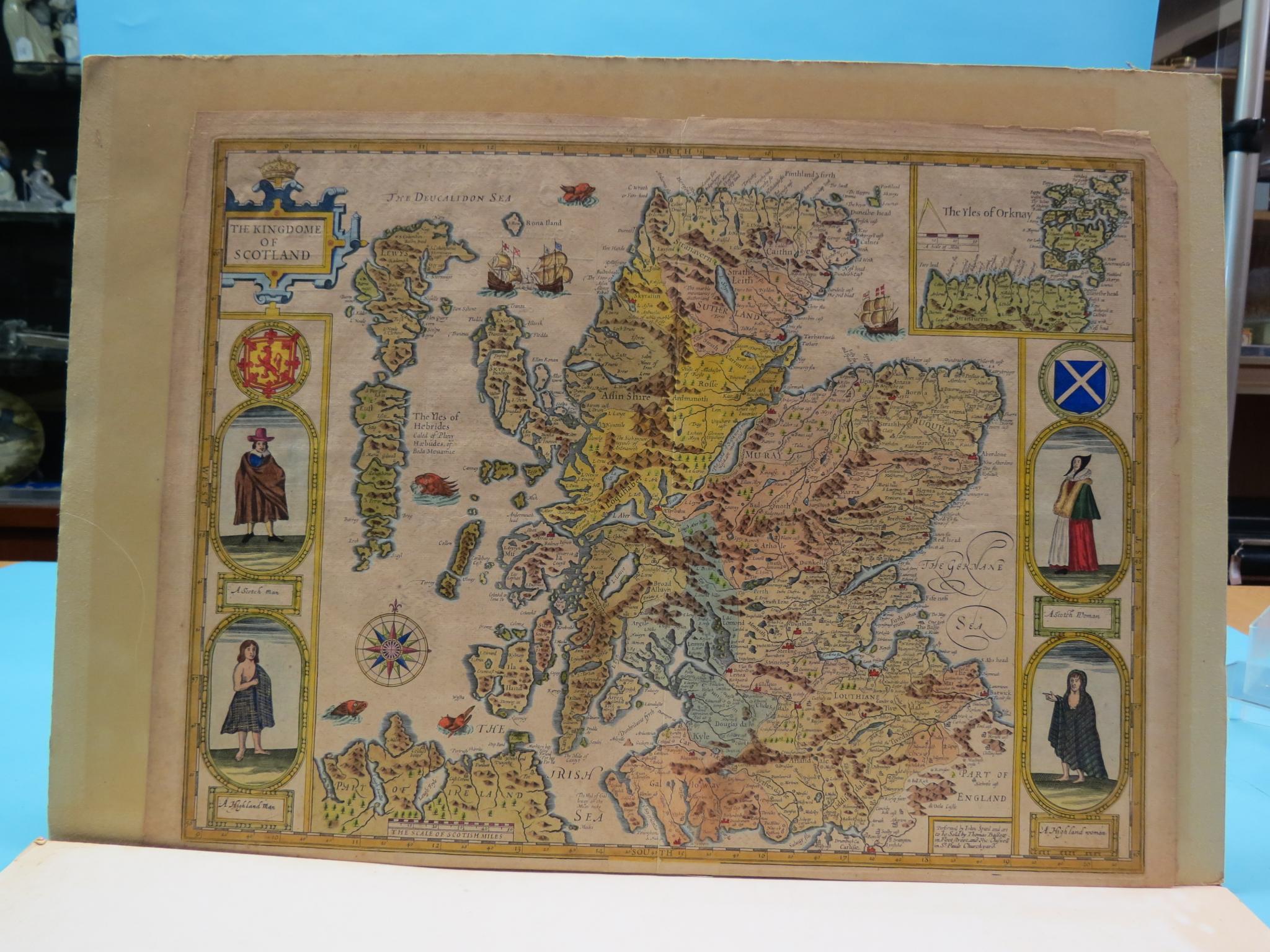 Appraisal: John Speed - late th century map The Kingdome of