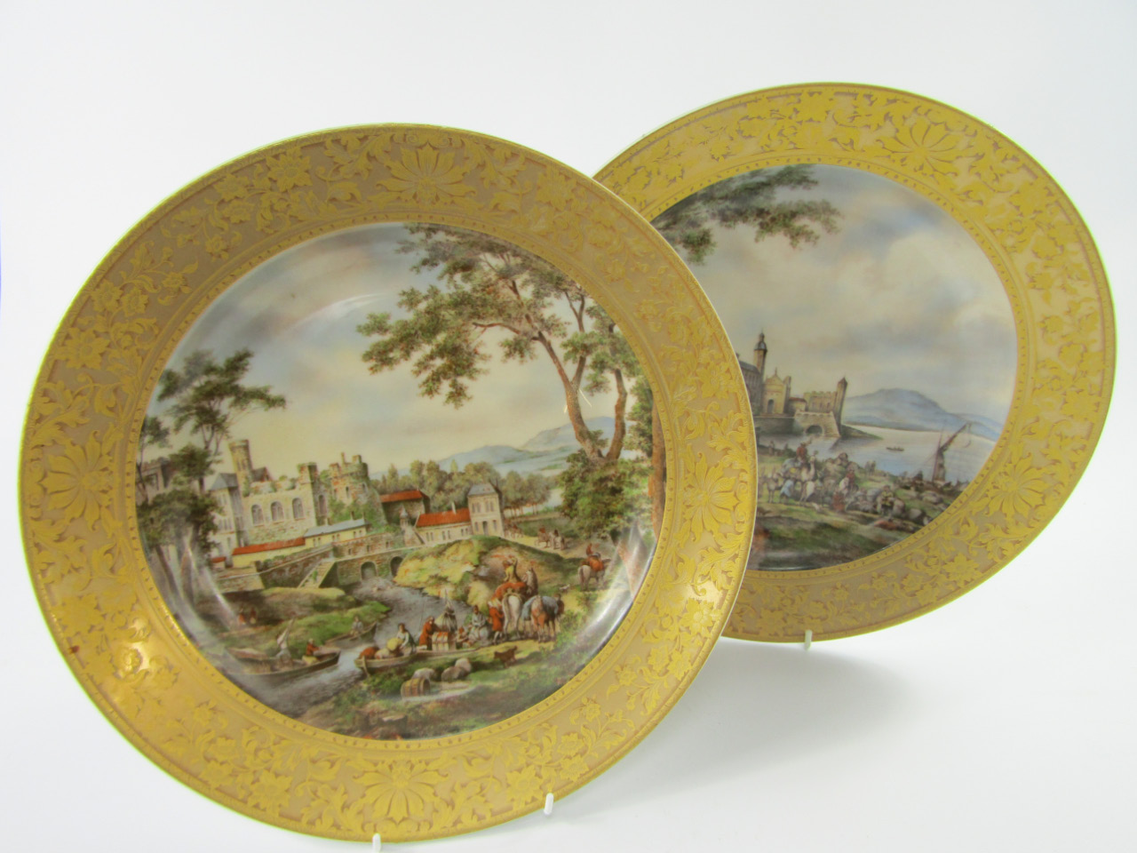 Appraisal: A pair of Kaiser Porcelain decorative plates with gilt borders