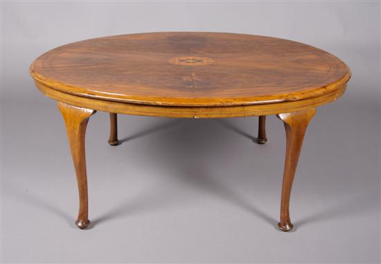 Appraisal: An Inlaid Walnut Table Height x width x depth inches