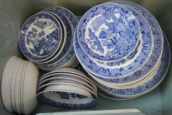 Appraisal: Wedgwood Willow Blue and White part Dinner and Tea Service