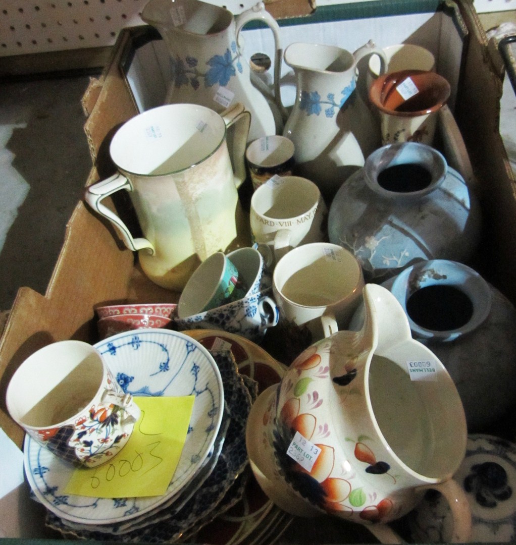 Appraisal: A quantity of ceramics including a Doulton two handled cup