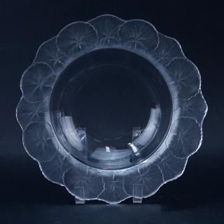 Appraisal: Lalique Hornfleur Crystal Bowl Signed Light scratches on bottom from