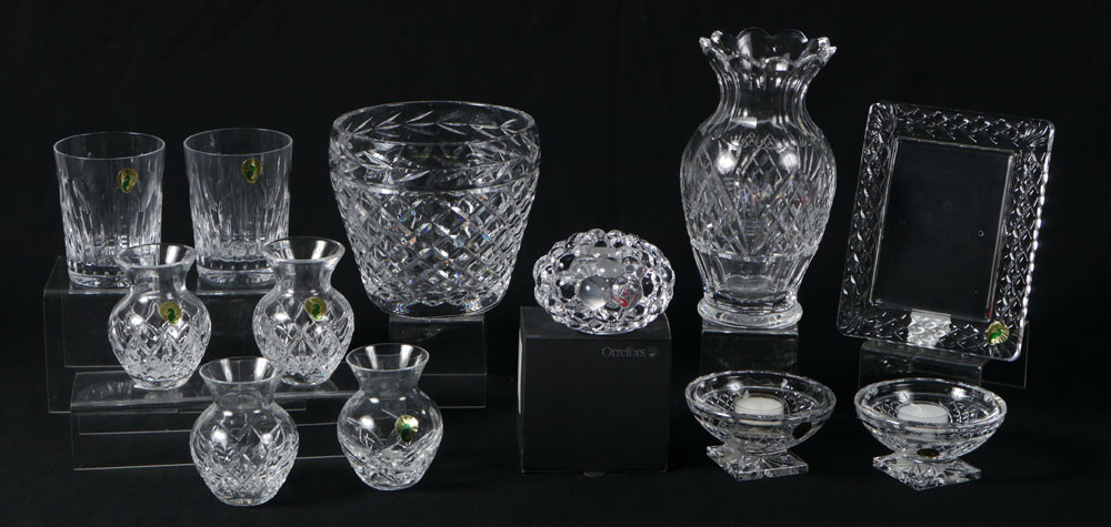 Appraisal: PIECE WATERFORD CRYSTAL GIFTWARE pieces total Waterford to include Violet