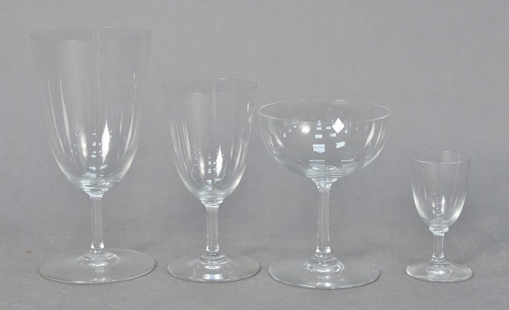 Appraisal: Set of Baccarat Stems to include champagnes white wines red