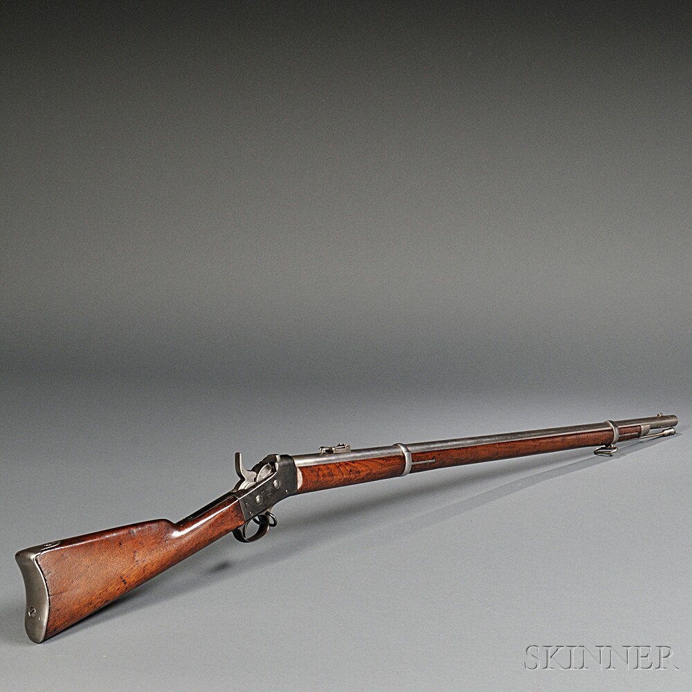 Appraisal: U S Model Rolling Block Rifle c walnut stock with