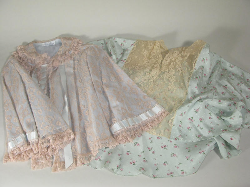 Appraisal: Two Vintage Bed Jackets the first labeled By Odette Barsa