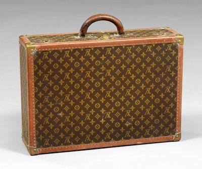 Appraisal: Louis Vuitton suitcase No on lock plate interior label Louis