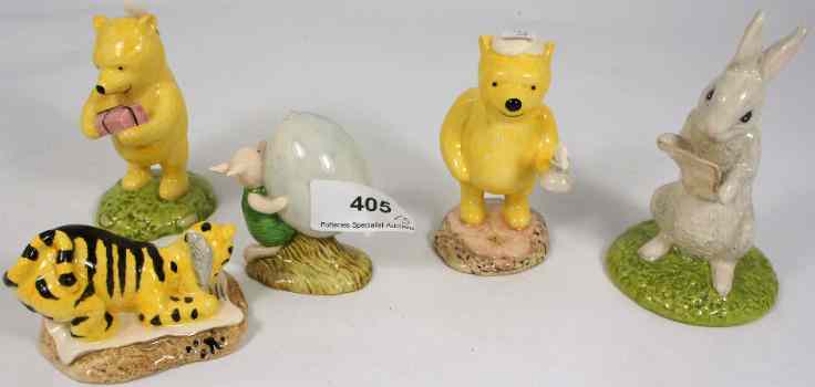 Appraisal: A collection of Royal Doulton Winnie the Pooh figures comprising