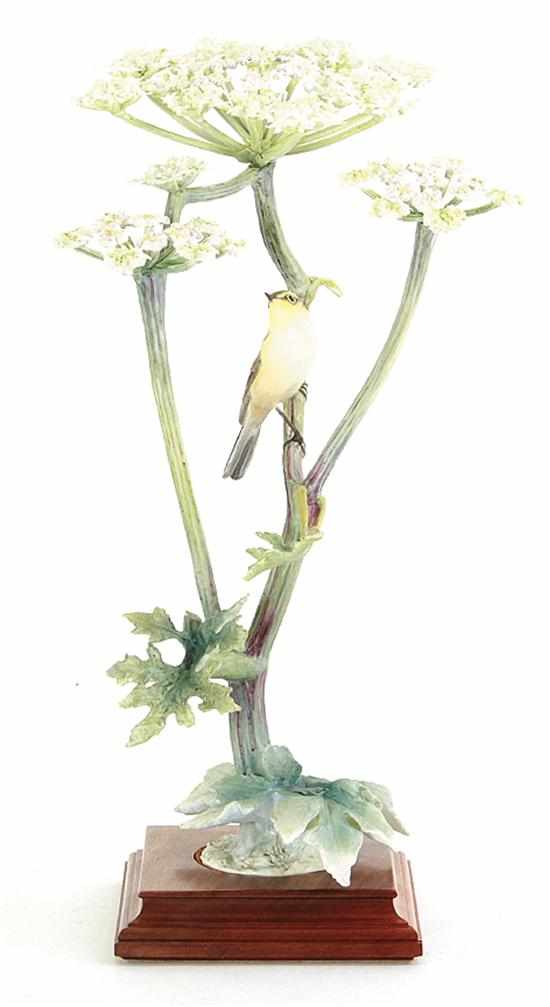 Appraisal: Dorothy Doughty Chiff Chaff Phylloscopus Rufus and Hogweed circa with