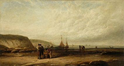 Appraisal: Attributed to George D Callow British th Century Coastal Scene