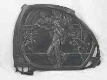 Appraisal: A WMF pewter plaque designed as a pair of lovers