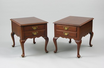 Appraisal: A Pair of Henkel Harris Side Tables A pair of