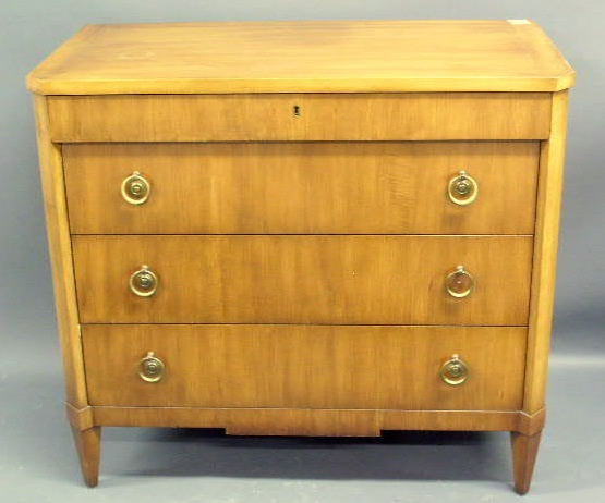 Appraisal: Kittinger blonde wood chest of drawers h x w x