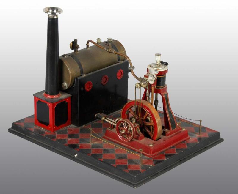 Appraisal: German Marine Steam Engine Toy Description Engine with horizontal boiler