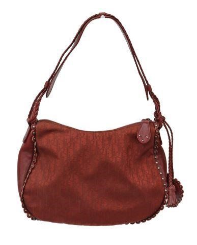 Appraisal: Designer Christian Dior shoulder bag in burgundy Diorissimo nylon with