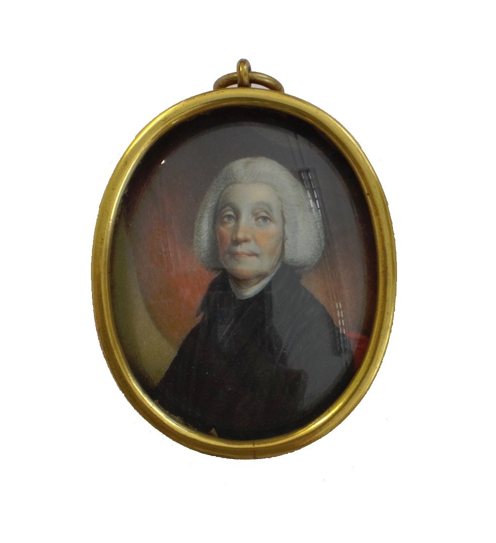 Appraisal: Mid th century English School portrait miniature on ivory of