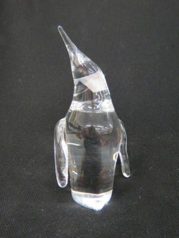 Appraisal: Steuben Crystal Figurine of a Penquin tall signed excellent