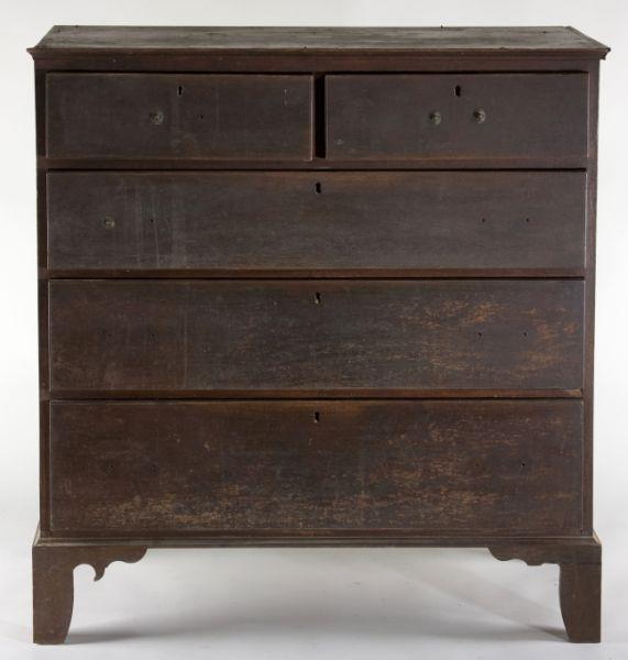 Appraisal: Holden Family Orange Co NC Chest of Drawers circa walnut