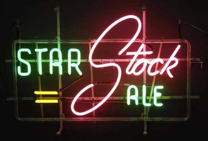 Appraisal: Star Stock Ale Neon Sign Description s Star Brewing Boston