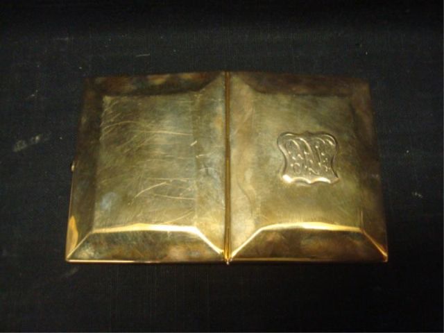 Appraisal: K Gold Antique Cigarette Case Hallmarked on inside also a