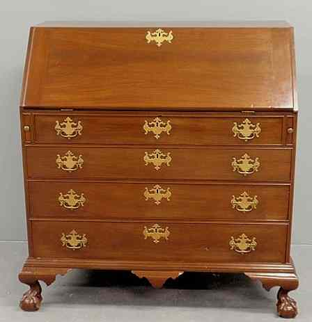 Appraisal: Boston Mass Chippendale slant-front desk c with a lift lid