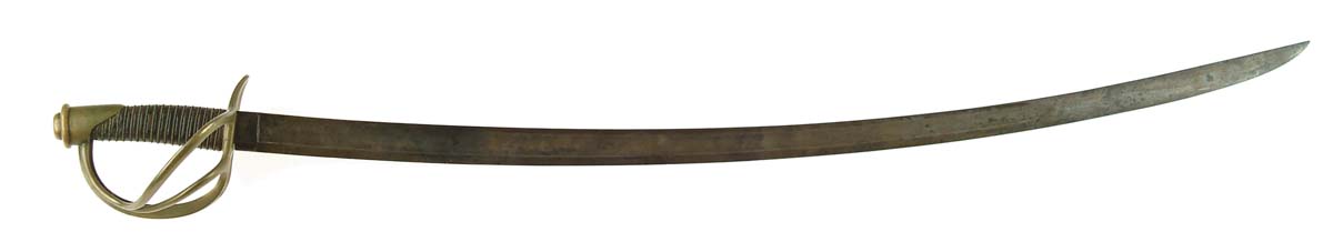 Appraisal: MODEL ENLISTED CAVALRY SABER - blade marked AMES CABOTVILLE and