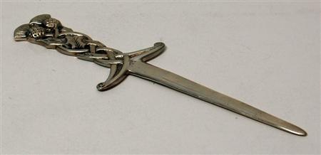 Appraisal: Iona - a Scottish silver letter opener John Hart Edinburgh