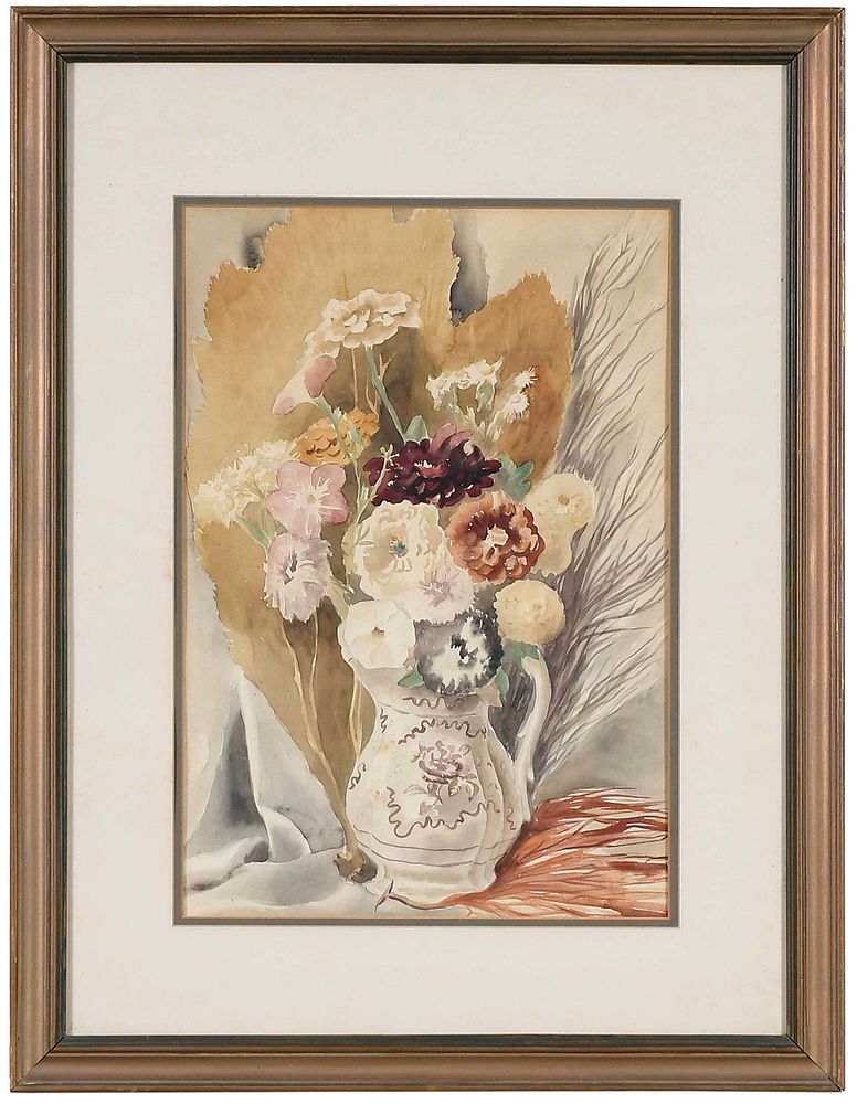 Appraisal: Georgina Klitgaard New York - Flowers and Seaweed inscribed possibly