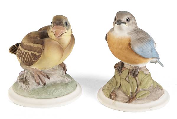 Appraisal: A group of Boehm porcelain birds height of largest in