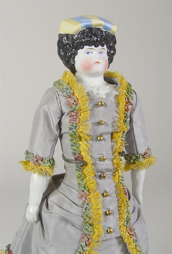 Appraisal: German Parian Lady with Head Scarf Circa 's German parian