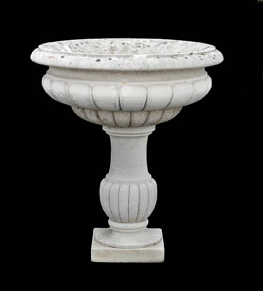 Appraisal: A Vicenza stone fountain on stand second half th century