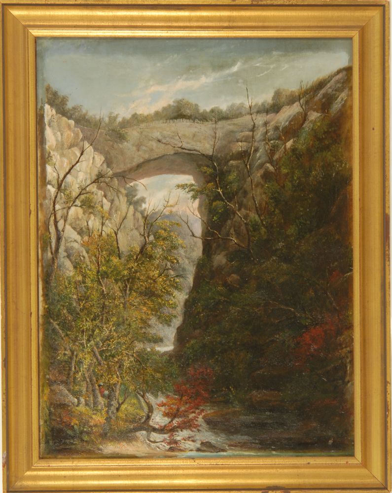 Appraisal: CHARLES TAPPANAmerican th CenturyThe Natural Bridge Virginia Signed on stretcher