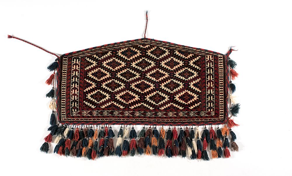 Appraisal: Turkmen Torba Afghan Rug ca Afghan Turkmen Torba Rug wool