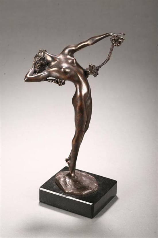 Appraisal: BRONZE SCULPTURE TITLED THE VINE BY HARRIET WHITNEY FRISHMUTH NEW