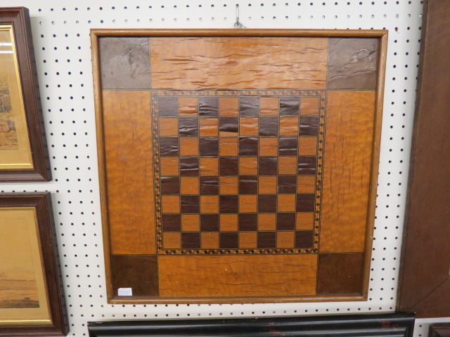 Appraisal: Fine Inlaid Wooden Game Board square