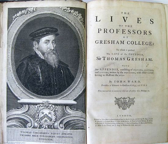 Appraisal: WARD JOHN The Lives of the Professors of Gresham College